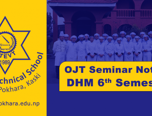 OJT Seminar Notice for Diploma in Hotel Management 6th Semester