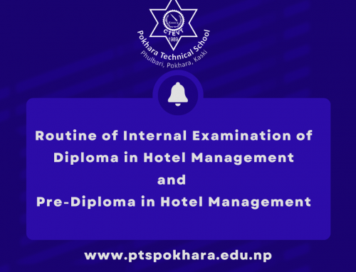 Routine of Internal Examination of Diploma in Hotel Management and  Pre-Diploma in Hotel Management !!!